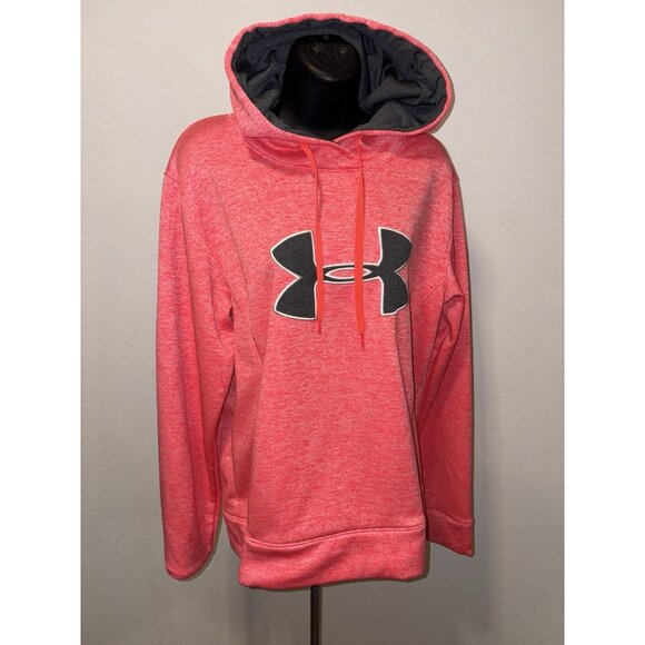 Under Armour Hoodie  Cold Gear Women Large Pullover Orangu - Picture 1 of 7
